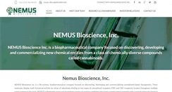 Desktop Screenshot of nemusbioscience.com