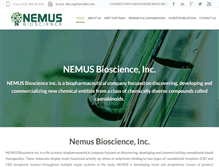 Tablet Screenshot of nemusbioscience.com